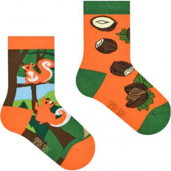 Squirrel Patterned Children's Socks, Lengths 31-35
