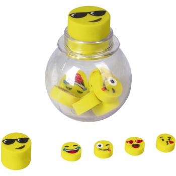 Brunnen, 9 pezzi di gomme Happy giallo per scrittura