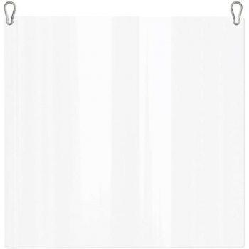 Clear 15.7 Plexiglass Countertop Protector with Hanging Design for Cashiers
