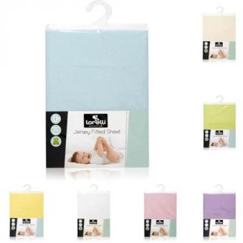 Lorelli Babybett Spannbetttuch 120 x 60 cm, waschbar, blau