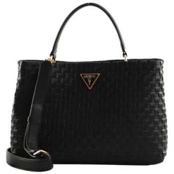 Guess Lisbet bolso de mano trenzado negro con asa larga