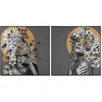 Panorama Floral – Tableau Espoir Maison 100 × 35 × 100 cm, duo