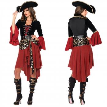 Sombrero & Faja Pirata – Conjunto Negro Burdeos