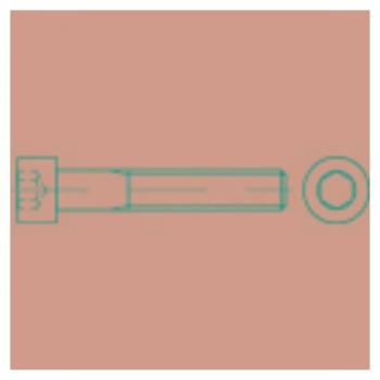 Vis TOOLCRAFT 90 mm M36 tête cylindrique