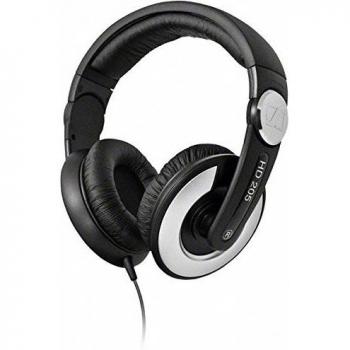 Geschlossener Sennheiser HD 205 II Stereo‑Kopfhörer – Tiefschwarz