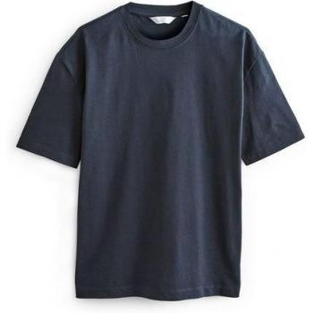 Next Schweres T-Shirt in Dunkelblau