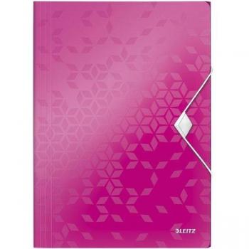 Leitz Cartella 3 lembi fucsia 45990023