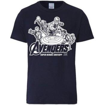 Dunkelblaues LOGOSHIRT T-Shirt mit Avengers Motiv