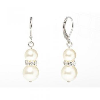 Ohrhaken 'Classico' von gogoritas® mit Swarovski Kristallen (Cream 6mm, Cream 8mm)