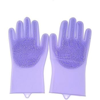 Guantes de silicona para estropajo