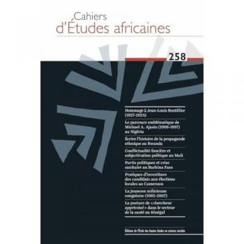 Cahiers d'études africaines n.258 : Varia