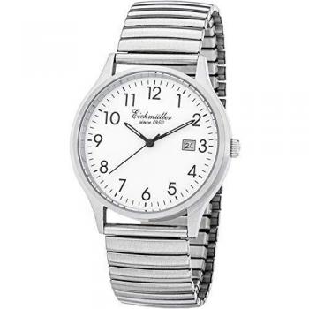 Quarz‑Datum‑Uhr für Herren – 38 mm Flexband, 5 ATM, 3052-03