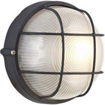 Applique de jardin Avon 1 lumière E27 IP44 noir 17,4cm
