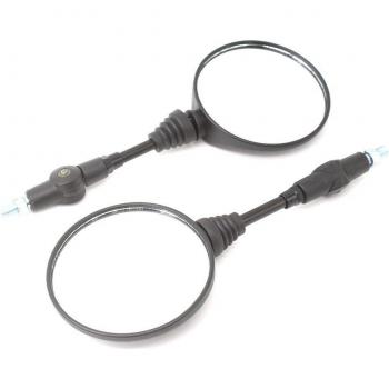 Anti-Fall Black Folding Motorcycle Rearview Mirrors