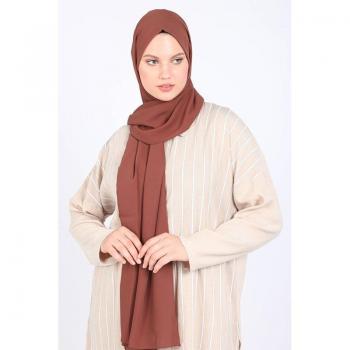 Miray Jeddah-Strickschal Braun