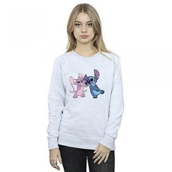 Lilo & Stitch Küsse Sweatshirt für Damen Grau XXL