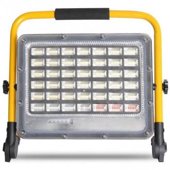 Proyector LED 200W con batería de litio y función de emergencia, luz blanca fría