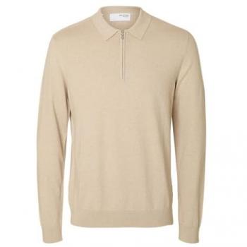 Bergwerk Regular Pullover – reiner Baumwolle, Off-White