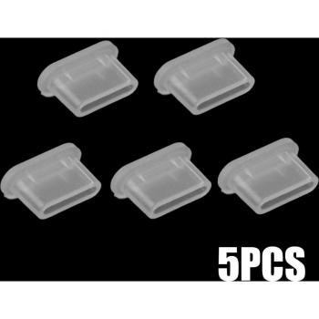 Série 5 Bouchons Silicone pour Ports USB‑C – Protection Samsung/Huawei