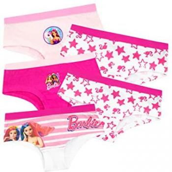 Mädchen‑Boxershorts „Pink Barbie“ – 5‑Stück‑Set aus Baumwolle