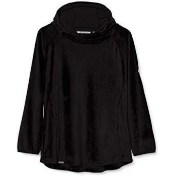 Regatta Damen Halia Velours Kapuzen-Fleece, Schwarz, 16