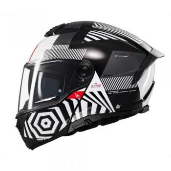 Casco Modulare MT Fu404 Sv Atom 2 Lucido Strano XS