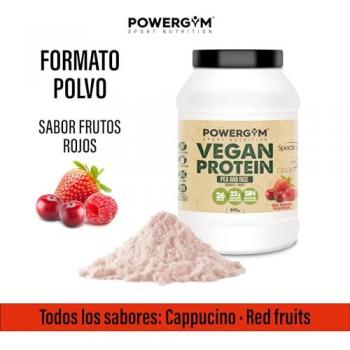 Batido Vegano Powergym 800 g Sabor Frutos Rojos