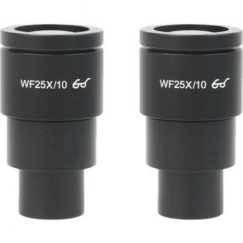 2pcs Wide-angle Eyepiece for Stereo Microscope W10X/20 W15X/15 WF20X/10 WF25X/10 WF30X/9 with Rubber Eye Cups