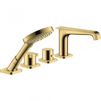 Raccord Axor Citterio E pour carrelage à 4 trous – finition or