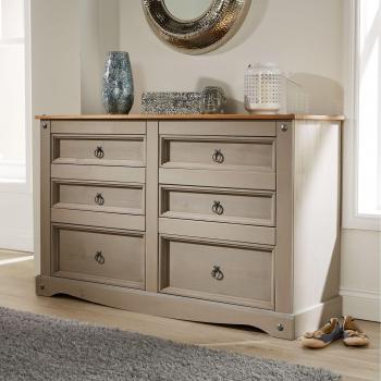 Corona Grey 6 Drawer Chest of Drawers