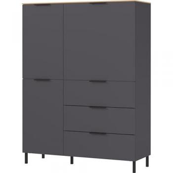 Tchibo Highboard »CALIFORNIA«, graphit Schwarz unisex
