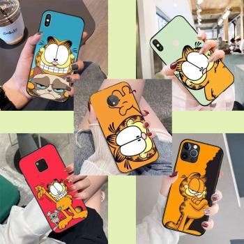 Case in silicone DK-46 Garfield per iPhone 15 14 Xiaomi POCO M6 F6 Redmi Note 13 12 13C 8 9 Samsung S24 S23 S22 S21 FE Pro Plus Ultra