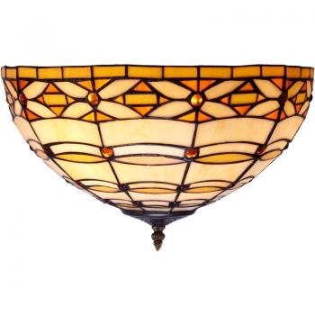 Lámpara Colgante de Techo Tiffany 30 cm con Cadena – Serie Belle Epoque