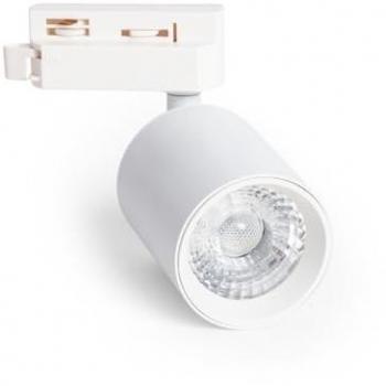 Spot Dimmable 10W sur Rail Monophasé Blanc 3000K