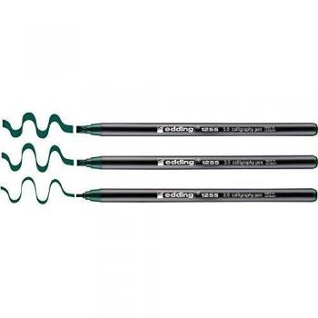 Flaschengrüner Lettering-Stift 1255 – 3‑Stück Set aus Deutschland