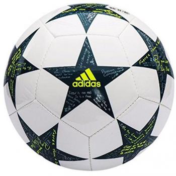 Adidas UCL Finale 16 Spielball für Kinder Weiß/Vapor Steel/Tech Grün