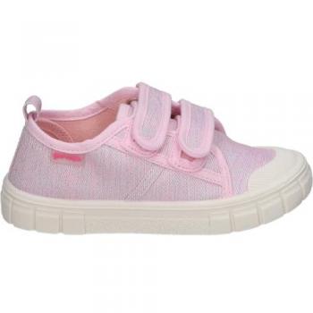Zapatillas Casual Rosa para Niña Garvalin con Doble Velcro