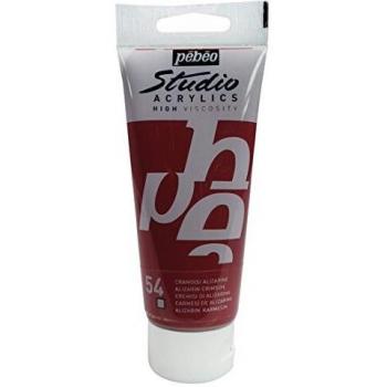 Pebeo Alizarin‑Karmesin Studio Acrylics 100 ml (satiniert)