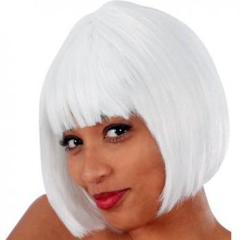 Parrucca Lovely bianca in confezione