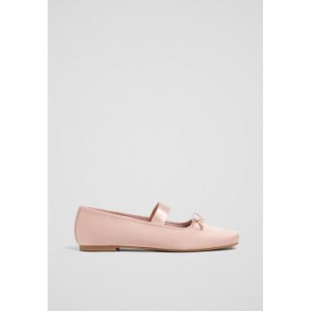 Satin Ballerinas in Rosa von Stradivarius 40