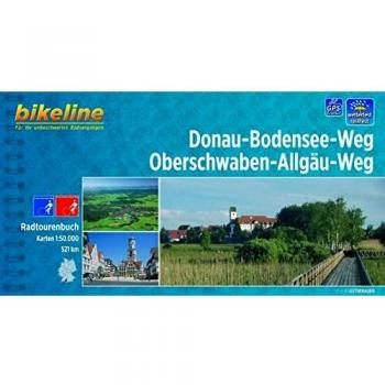 Esterbauer Bikeline Radtourenbuch, Donau-Bodensee-Weg. Oberschwaben-Allgäu-Weg, 1:50.000, 521 Km, Wetterfest/reißfest, Gps-Tracks Download
