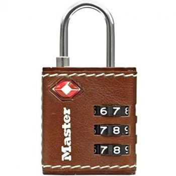 TSA ProLock Brown Leather Padlock