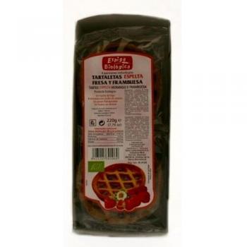 Tartelettes bio aux fraises et framboises 4 pièces Espiga