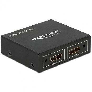 Delock HDMI Splitter 1 x HDMI in > 2 x HDMI out 4K