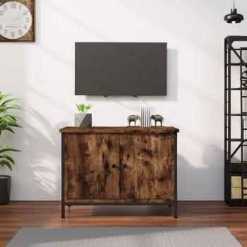 Vidaxl TV Cabinet in Smoked Oak with Doors (Engineered Wood, 60x35x45 cm)