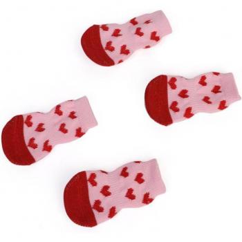 Chaussures antiglissades en laine pour chiens et chats – ensemble 4