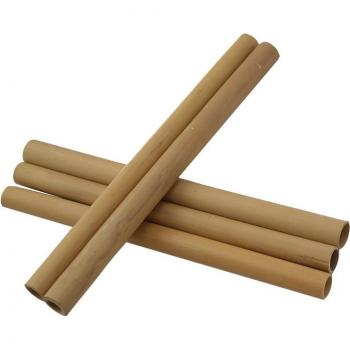 5er Set Nachhaltige Bambus Trinkhalme für Bubble Tea