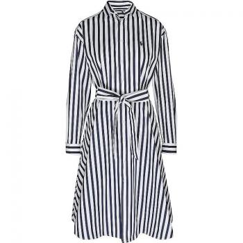 Ralph Lauren Women's Stylish Blue Shirt Dress