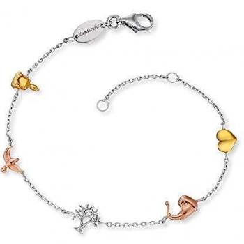 Bracciale in Argento 925 con Albero della Vita Tricolore