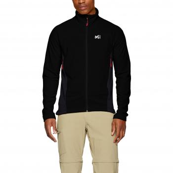 Chaqueta de Forro Polar Millet Vector Grid con Cremallera, Hombre, Negro